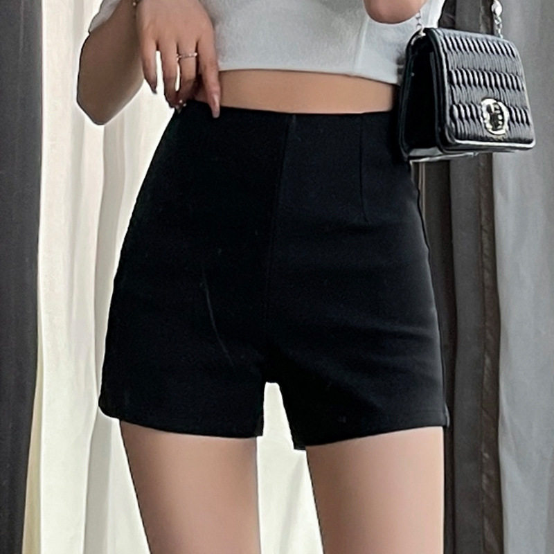 小众设计短裤女2024新款秋冬外穿高腰打底失踪加厚配长靴小众性感