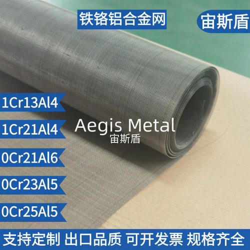 现货高温合金FeCrAl筛网 0cr25al5铁铬铝网 耐高温铁铬铝合金丝网