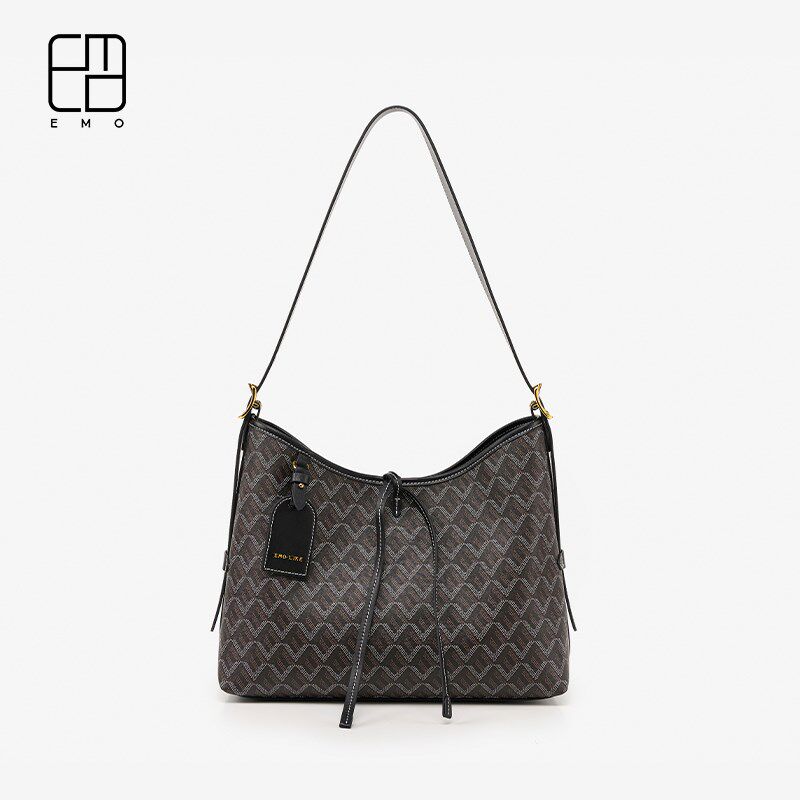EMO小众设计狗牙购物袋气质女包经典百搭旅游上班大包大容量斜挎