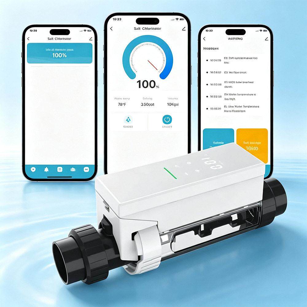 泳池盐氯机手机APP控制SmartWiFipoolchlorinator盐氯化器RS48