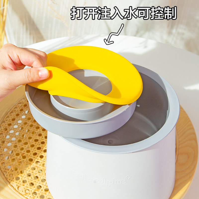 韩国Yogi水碗狗狗碗不湿嘴水碗宠物饮水器浮力漂浮水盆喝水器食具