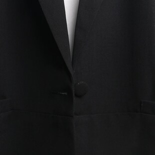 夏季薄马甲女士外搭黑色轻薄小西装宽松背心马夹短款夏天雪纺上衣