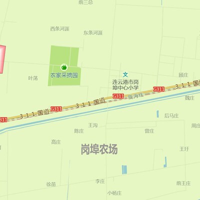 海州区地图1.15m连云港市折叠家用高清办公室书房新款装饰画墙贴
