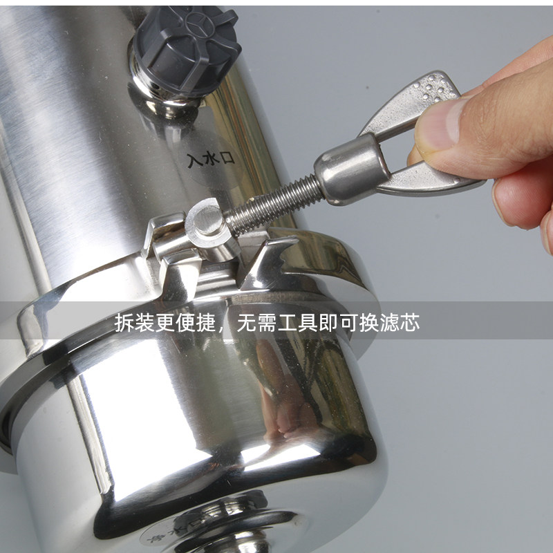 外压超滤膜净水机厨房净水器过滤黄泥水铁锈滤水器可重复使用滤芯