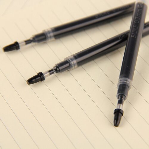 宝克大容量笔芯 0.5mm 0.7mm 1.0mm办公中性签字水性笔替芯