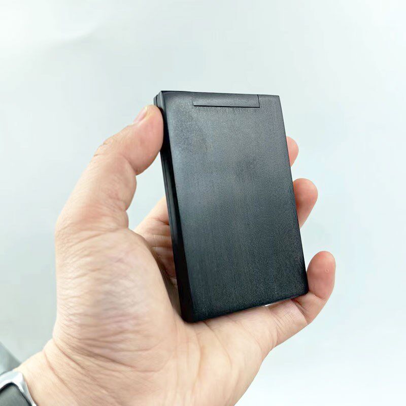 木质手持双面镜子折叠翻盖式方形沉贵宝放大小镜子随身携带化妆镜