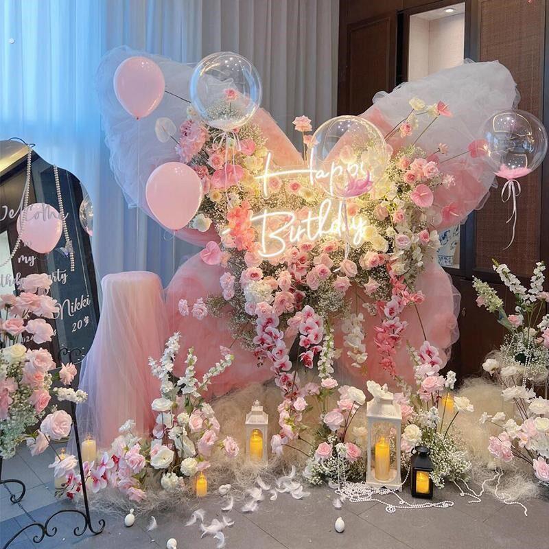 深圳上门求婚布置情人节表白生日派对布置装饰开业宝宝宴婚庆装饰