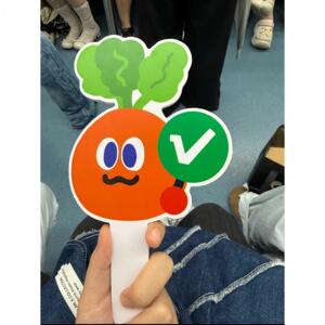 新款五月天卜卜双面对错牌创意可爱应援举手牌旅游打卡拍照道具