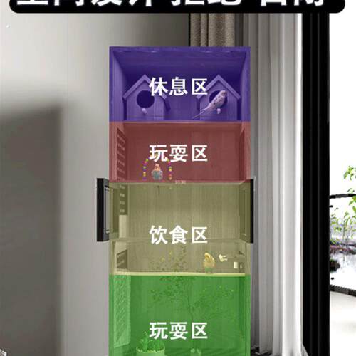 鸟笼鹦鹉笼子大号家用虎皮玄凤鹦鹉新型豪华别墅珍珠绣眼八哥专用