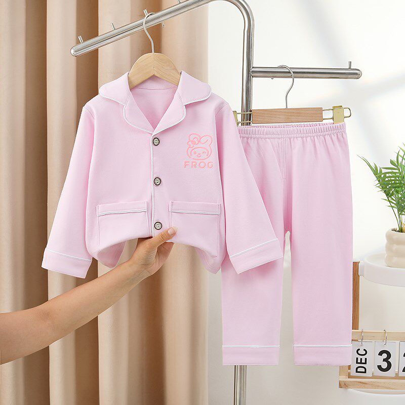 儿童睡衣春秋纯棉女童家居服中大男童休闲宝宝长袖小女孩全棉A类