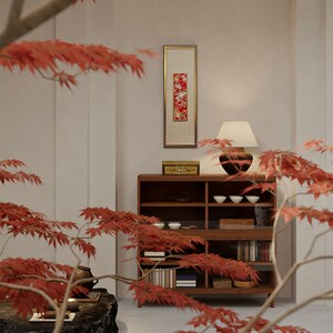 南京云锦研究所元先桃夭三多立体镜框挂画家居装饰画玄关走廊客厅