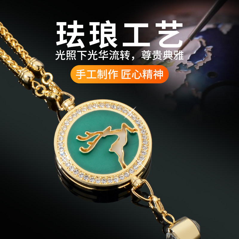一路平安鹿汽车挂件2022新款高档后视镜挂饰吊车载香薰高级感车饰