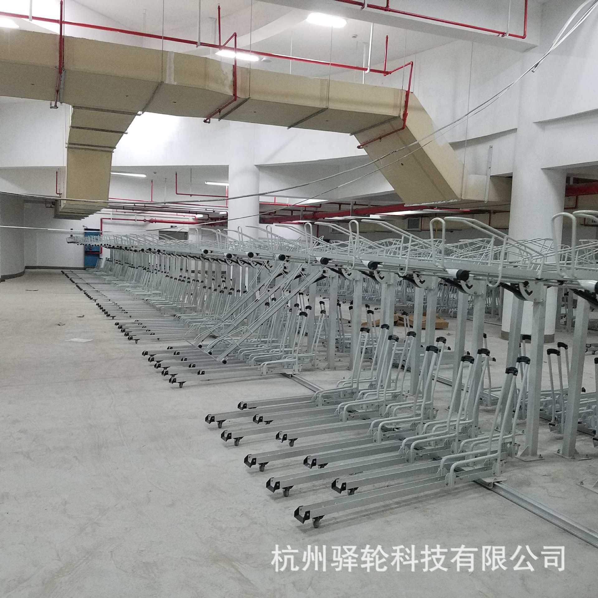 杭州双层自行车停车架 立体自行车停放架电动车