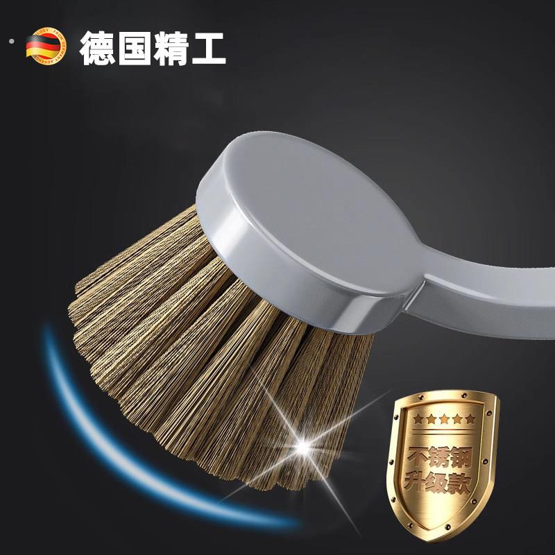 德国长柄铜丝刷锅神器厨房去油污洗锅刷子家用不伤锅不沾油铁锅刷