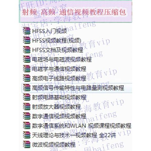 天线设计仿真软件 射频 磁场仿真 Ansoft HFSS 送视频教程 案例