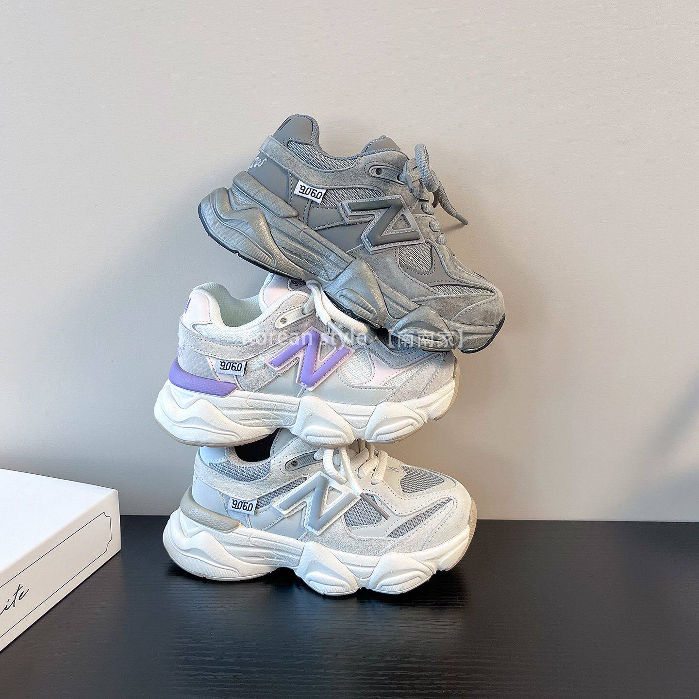 真皮儿童软底运动鞋2026春季新款女童老爹鞋男童休闲板鞋跑步鞋潮