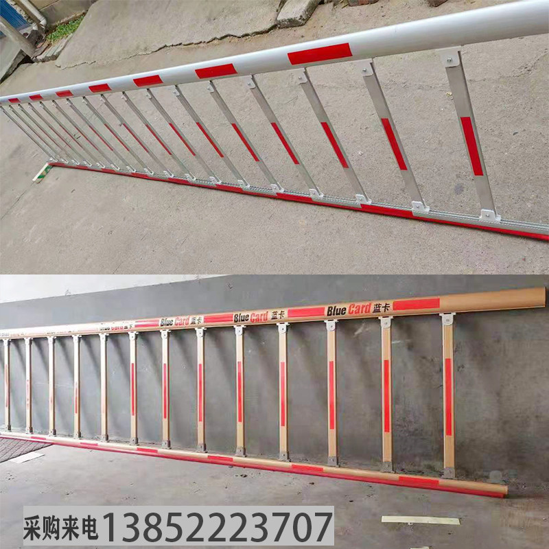 75*40金色蓝卡道闸杆椭圆LED灯条停车场道闸栅栏杆小区升降杆闸杆