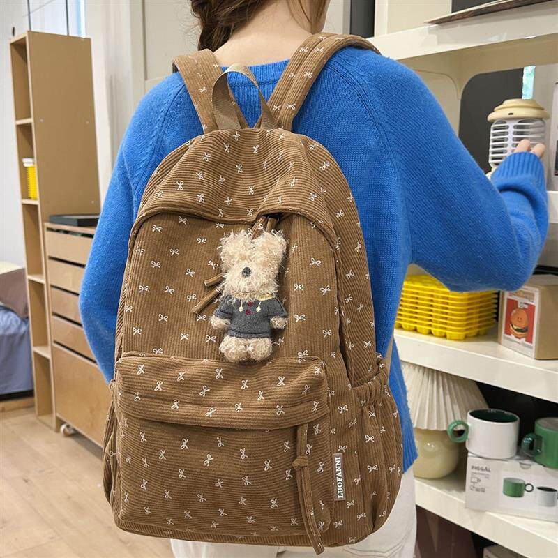 韩版ins甜妹初中高中学生书包大容量百搭双肩包少女可爱旅行背包