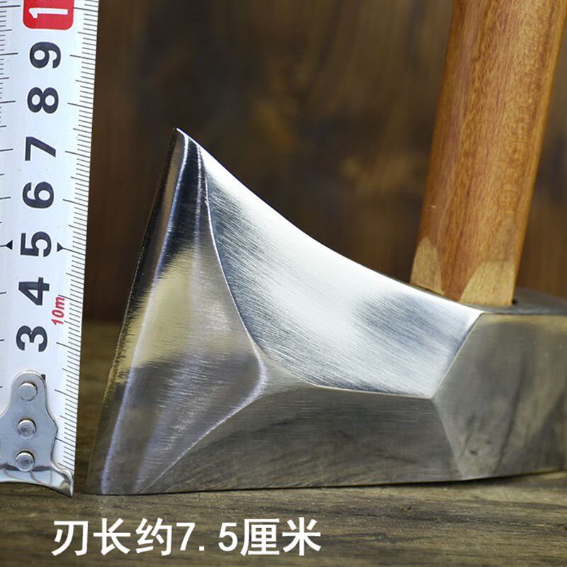 龙泉手工锻打斧头高锰钢木工斧户外砍树伐木开山防身多功能斧头刀