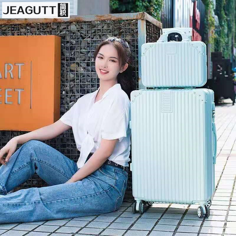 14寸手提箱化妆箱包小行李箱子16寸女轻便皮旅行箱迷你可爱收纳箱