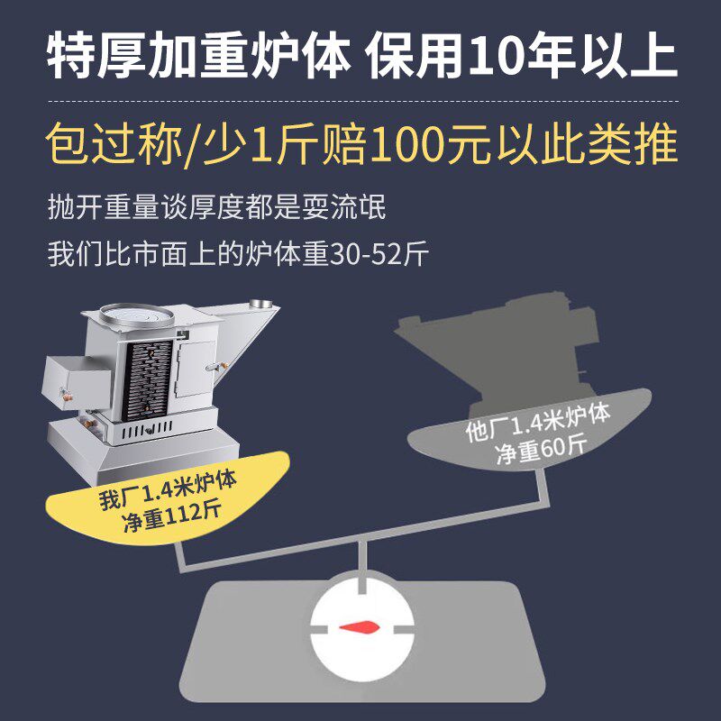 新型五次燃烧气化炉家用农村柴煤两用节能取暖炉室内无烟烤火炉子