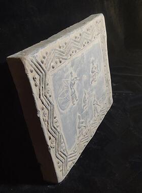 彷古汉画像砖壁画工艺礼品摆饰砖壶承干泡台茶台陶器砖雕古建砖拓