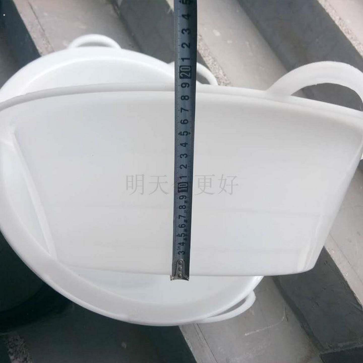 大号灰盆特制加厚牛筋盆工地用砂灰盆灰槽白色钢化塑料盆建筑泥盆