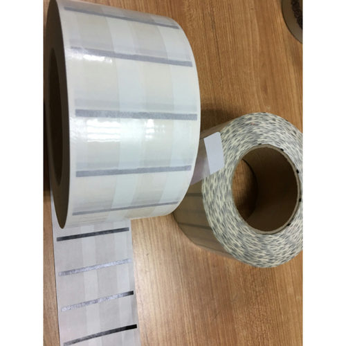 CTO非标Fasson-50u透明PET/140白涂MZ0065：61X390M线缆UL标签厂