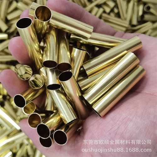 H65薄壁黄铜毛细管黄铜方管厂家现货定尺零切空心圆环套管可加工