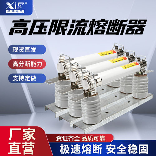 SF6环网柜熔丝座 熔夹 熔断器卡簧 XRNP-12KV带底座限流熔断器