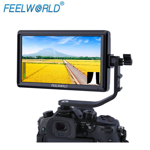 FEELWORLD5.5''单反微单摄影监视器S55HDMI4K输入环出8.4V输出