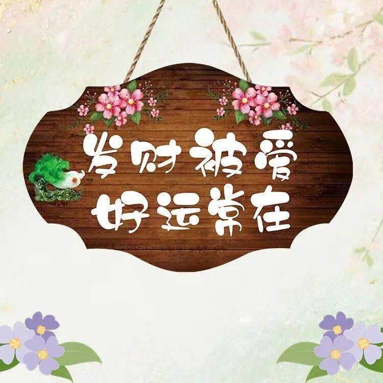 门上装饰品新款创意中式治愈系入户门挂件客厅家居饰品挂牌