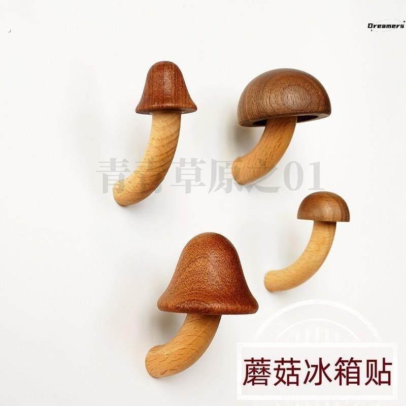新款创意木质蘑菇冰箱贴磁性磁铁磁贴文创个性创意吸铁石留厂家