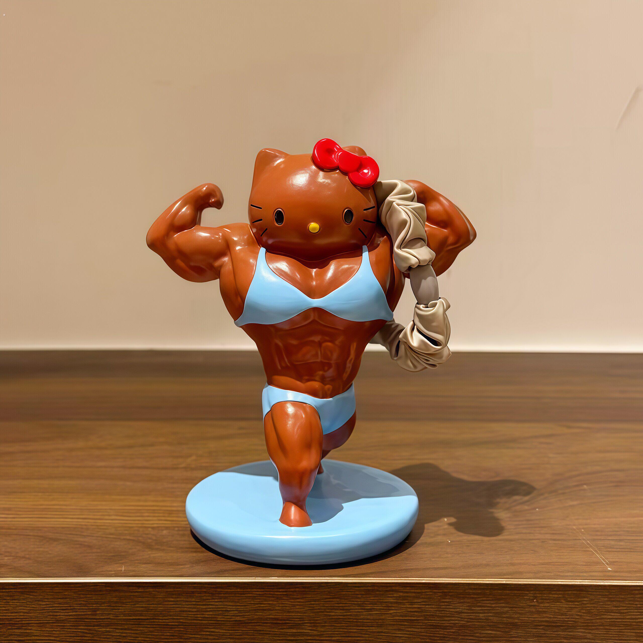 【办公室的小搭子~】黑皮猫咪桌面摆件工位情绪稳定器可爱树脂