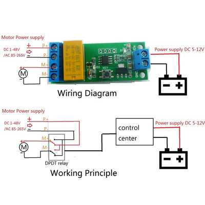 5V 6V 9V 12V电机正反转模块 时间可调DPDT继电器 反极性模块