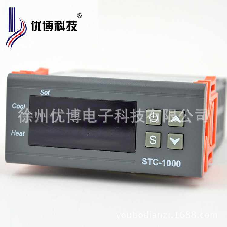 冷热自动切换恒温温控器STC-1000海鲜机海鲜池养殖传感器带探头