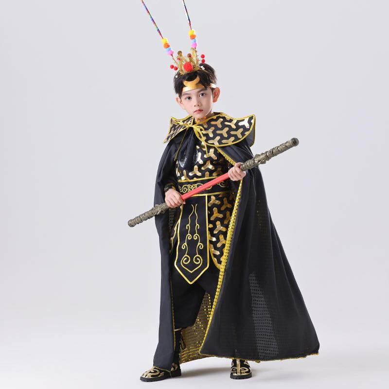 黑神话悟空cos服儿童套装西游记孙悟空齐天大圣美猴王表演服全套