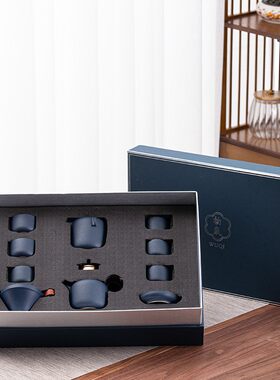 恒越德化粗陶功夫茶具套装陶瓷茶壶冲茶家用办公礼品支持LOGO定制