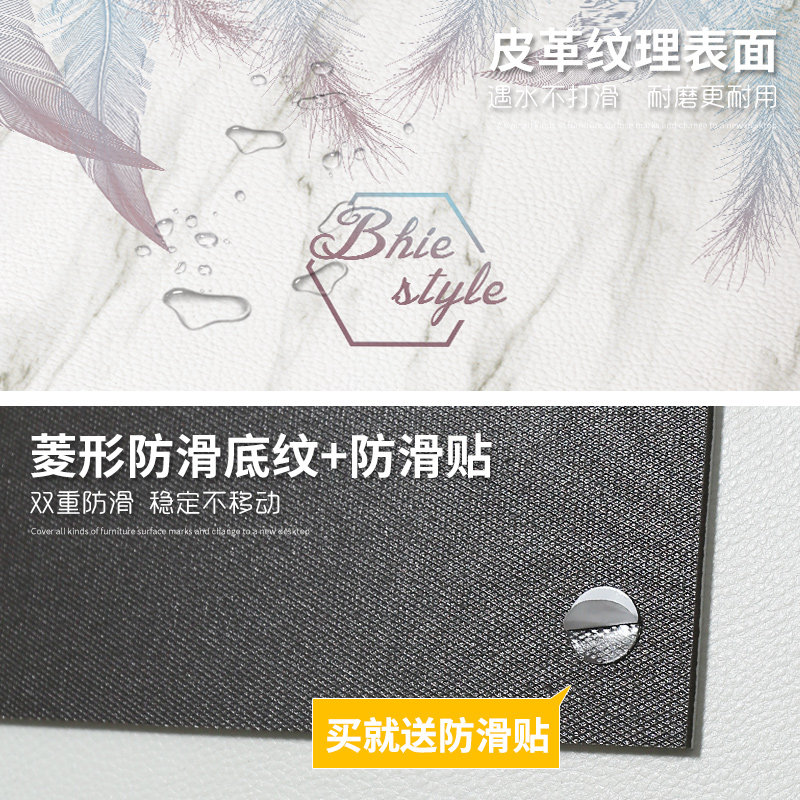厨房防水防滑地垫大面积全铺脚垫门口皮革防油可擦洗阳台地毯垫子
