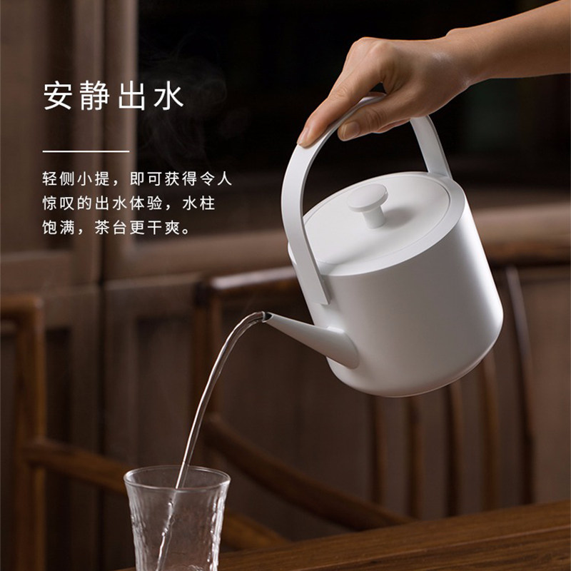 小提 中式双层304不锈钢电热水壶家用办公提梁小壶烧水壶泡茶专用