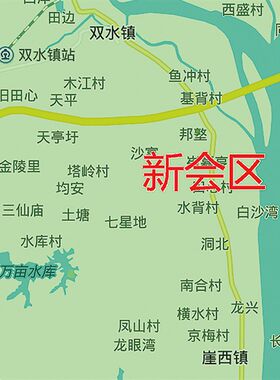 2024新款江门市地图客厅办公室挂图高清防水墙壁装饰实物推荐定制