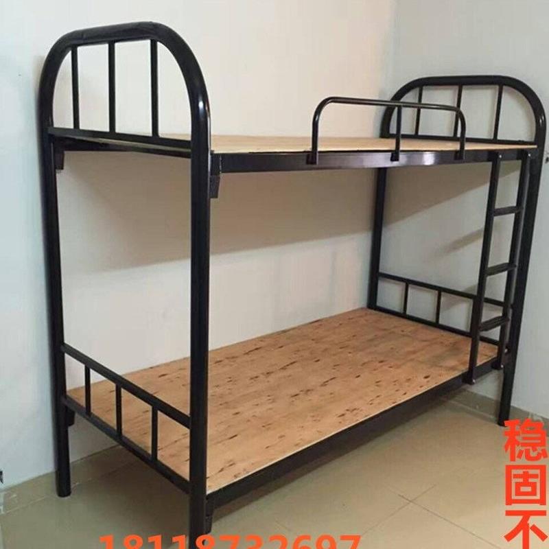 深圳不锈钢双层床铁艺床钢管床宿舍床子母床上下铺铁床员工铁床