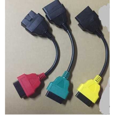 Fiat Ecu Scan Adaptors 3pcs/set3色转接线 连接线 接头