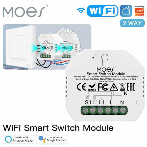 涂鸦智能家居wifi开关通断器APP控制远程定时智能灯控模组