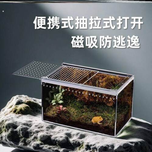 高清压克力 爬宠饲养箱 宠物蜗牛守宫蜥蜴角蛙蛇蜘蛛生态螳螂饲养