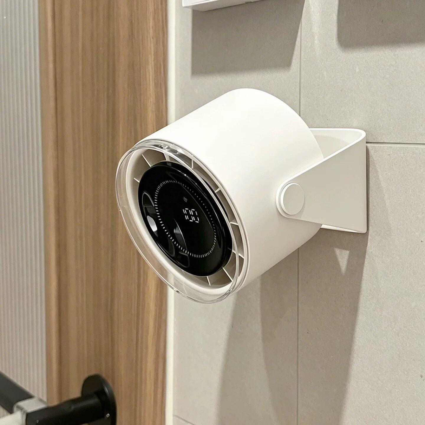 【厕所搭子】卫生间风扇壁挂免打孔小型大风力静音小吊扇降温神器