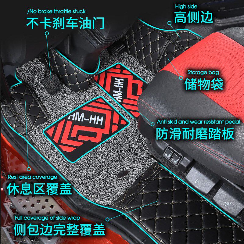 解放悍V2.0脚垫龙VH2.0领途解放j6pjh6j6l专用大货车全包内室脚垫