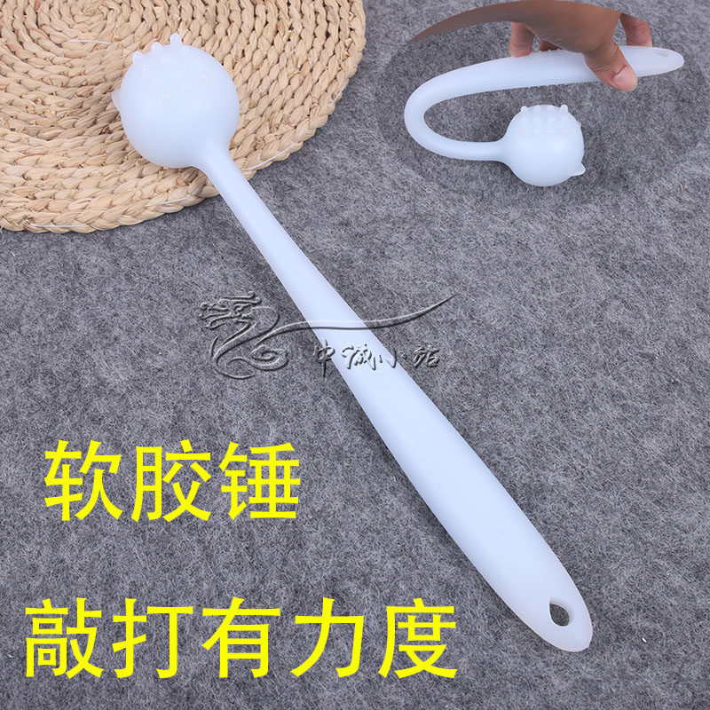 实心按摩锤敲打锤养生经络敲腿软胶卡通锤子穴位拍打棒捶背按摩器