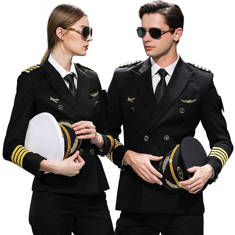 空姐制服ktv酒店职业装套装女机长服装空少制服航空乘务员工作服