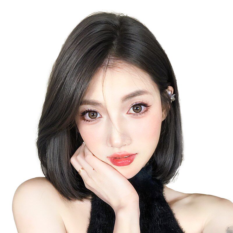 双递针假发片女头顶增发量无痕遮白发真发全真发蓬松高颅顶补发片